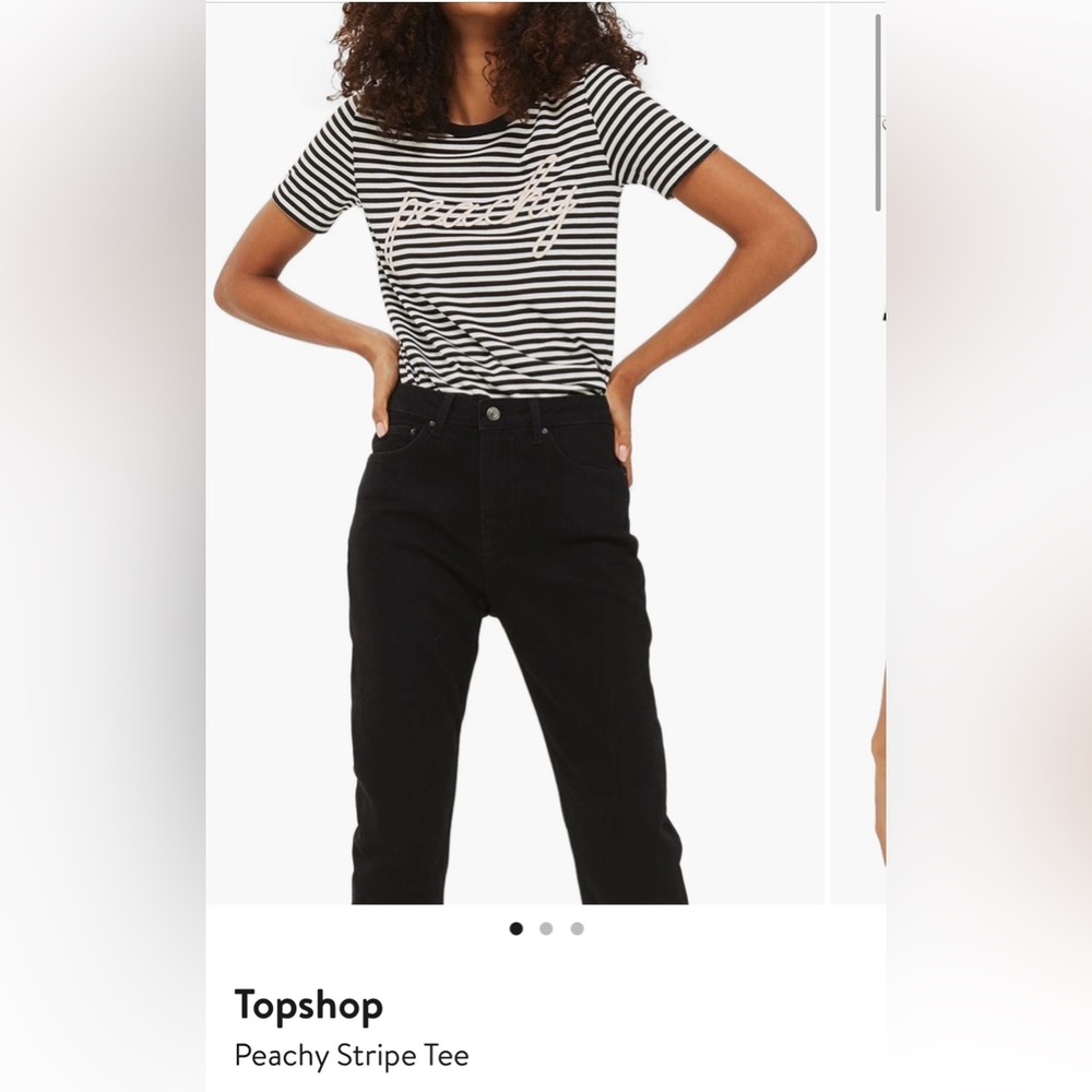 Topshop High Rise Black Jeans